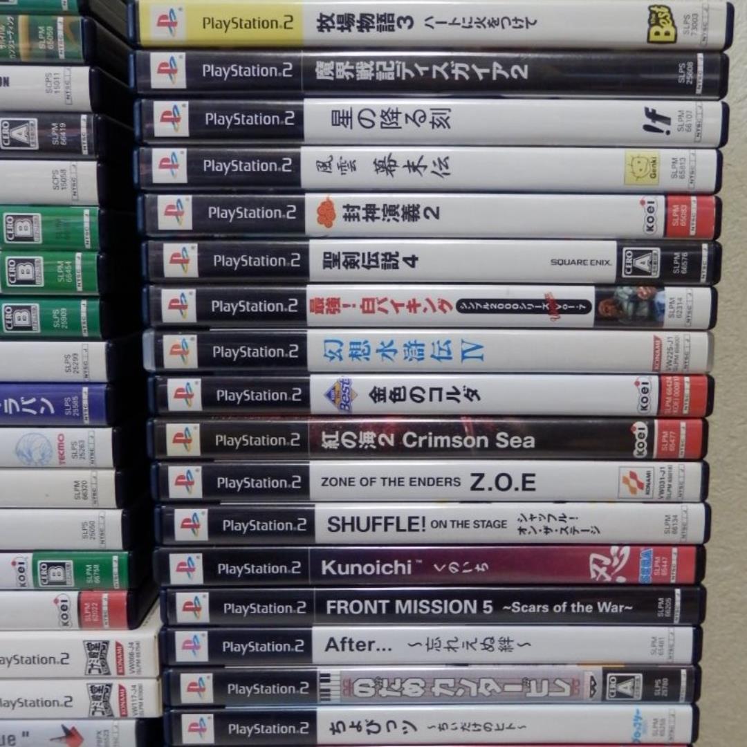 １００本❤️９０％オフ★ＰＳ２ゲームソフト１００枚セット説明書付き大量まとめ売り
