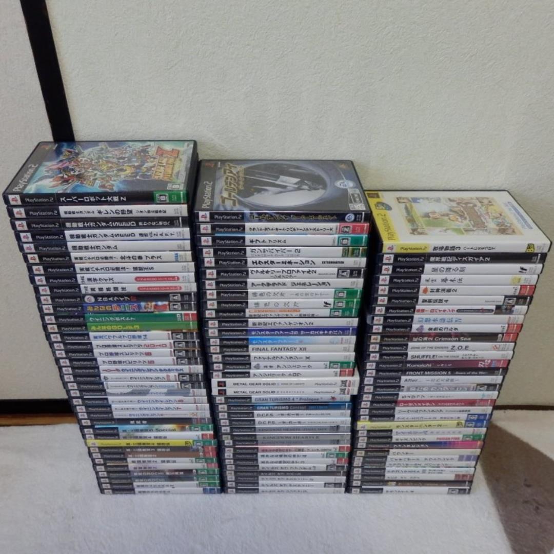 １００本❤️９０％オフ★ＰＳ２ゲームソフト１００枚セット説明書付き大量まとめ売り