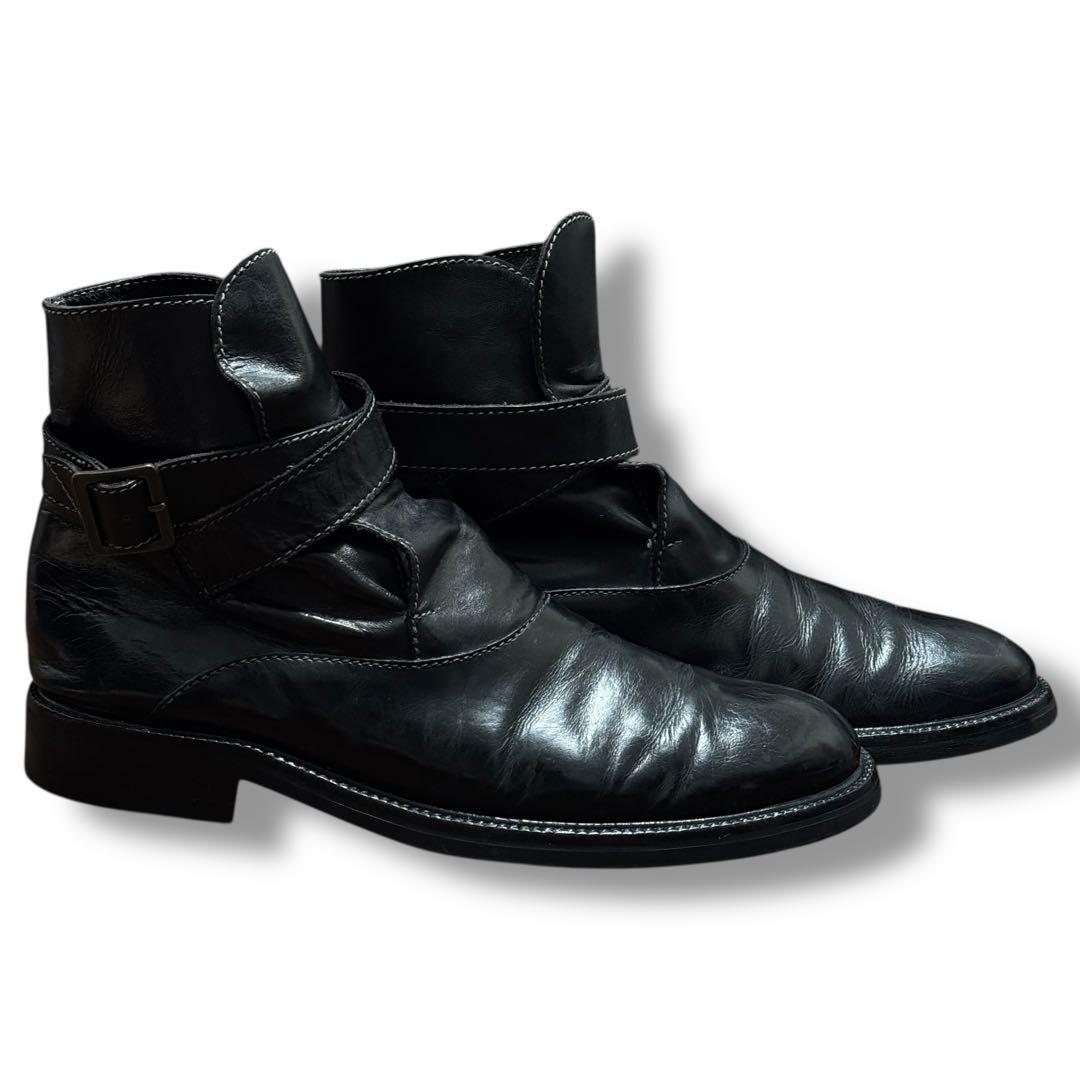 靴 GIORGIO ROMANO Strap Leather Boots 43