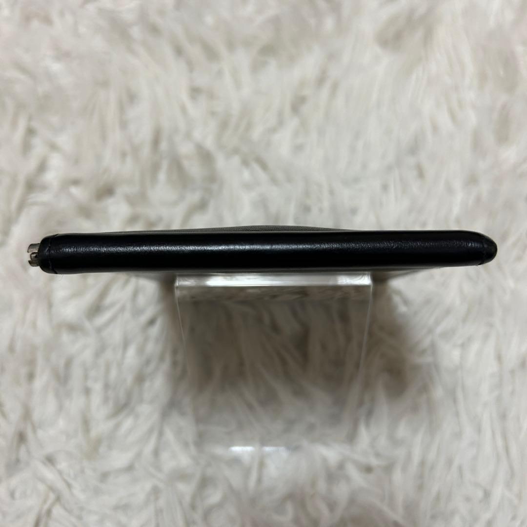 エッティンガー　マネークリップ　レザー　折り財布　ブラック