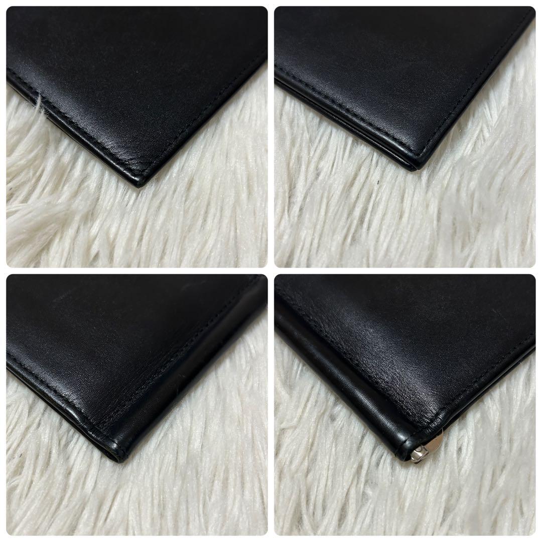 エッティンガー　マネークリップ　レザー　折り財布　ブラック