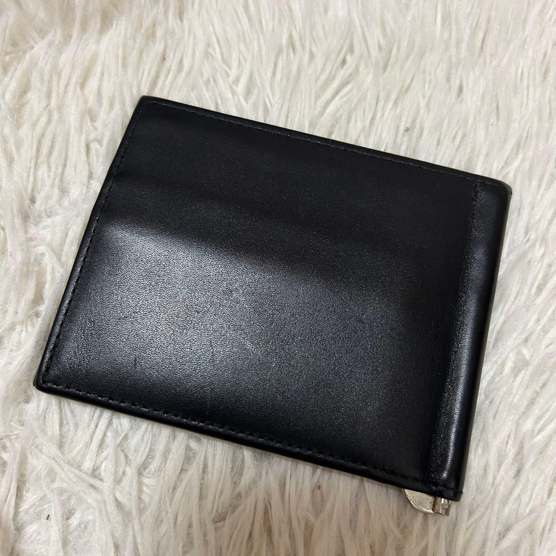 エッティンガー　マネークリップ　レザー　折り財布　ブラック
