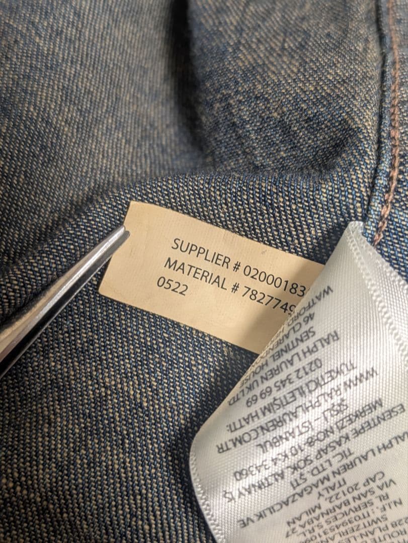 【美品】RRL/セルビッジ デニム エンジニア ジャケット/L/23SS