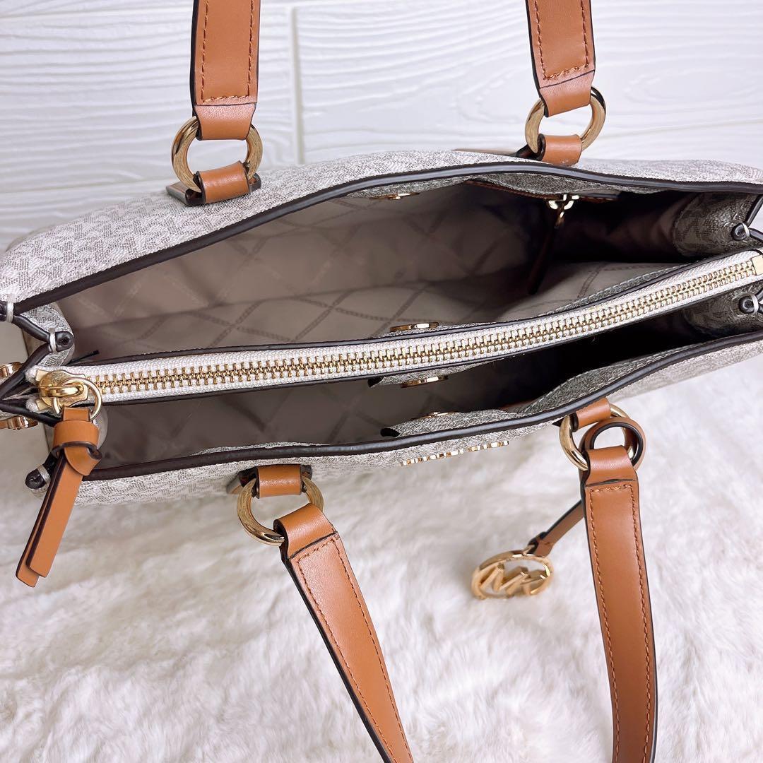 極美品☆MICHAEL KORSマイケルコース 2wayショルダーバッグ バニラ