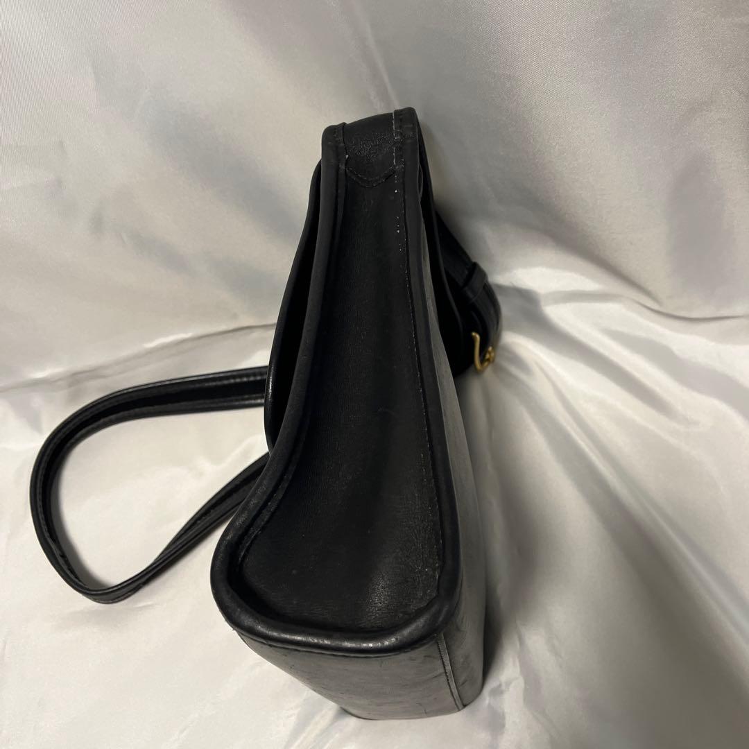 オールドコーチ9038ターンロック黒ショルダーバッグ　ヴィンテージ