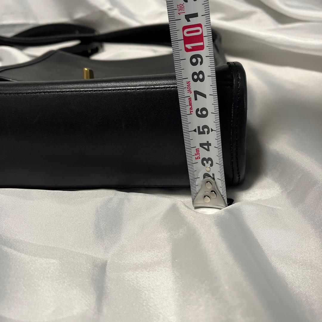 オールドコーチ9038ターンロック黒ショルダーバッグ　ヴィンテージ