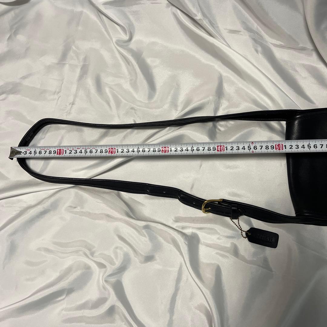 オールドコーチ9038ターンロック黒ショルダーバッグ　ヴィンテージ