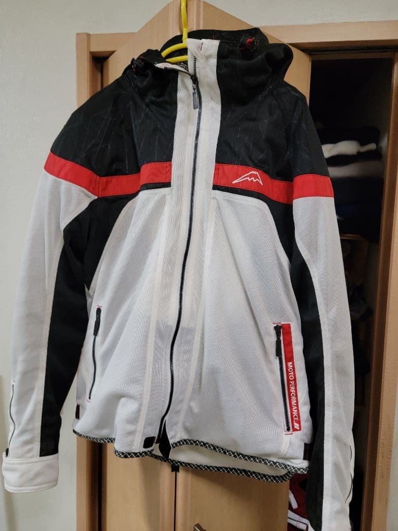 クシタニ　K-2402 フルメッシュパーカージャケット XL ブラック/ホワイト