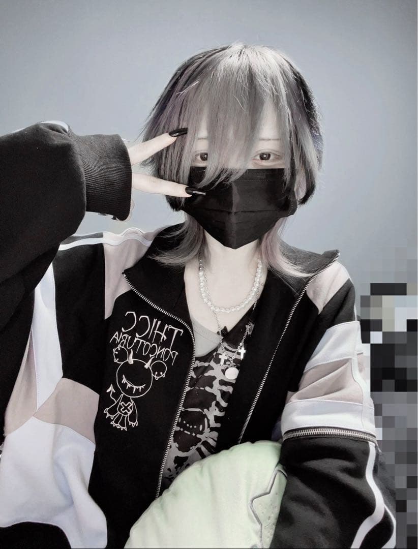 破壊骨りあ×PSYNYXX コラボ ジャージ ブラック上下セット