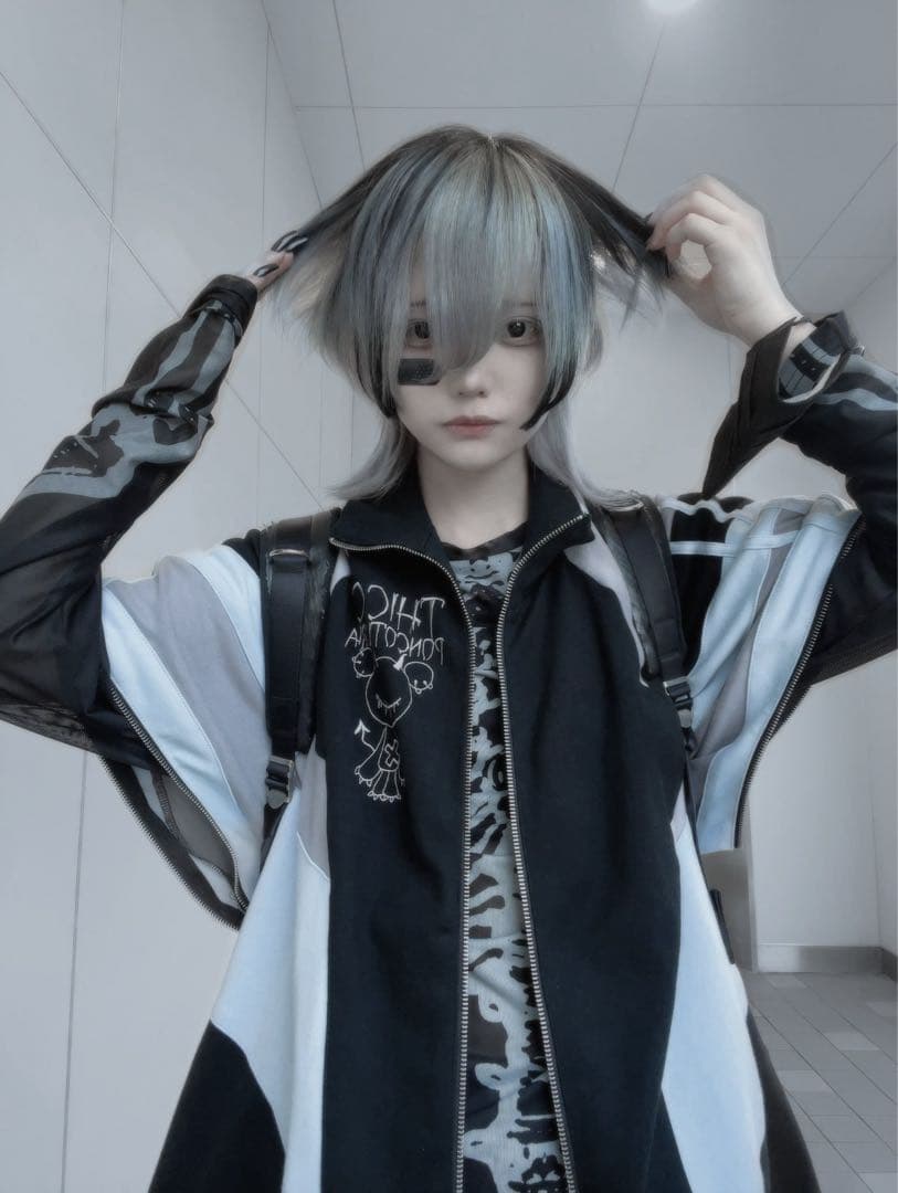 破壊骨りあ×PSYNYXX コラボ ジャージ ブラック上下セット