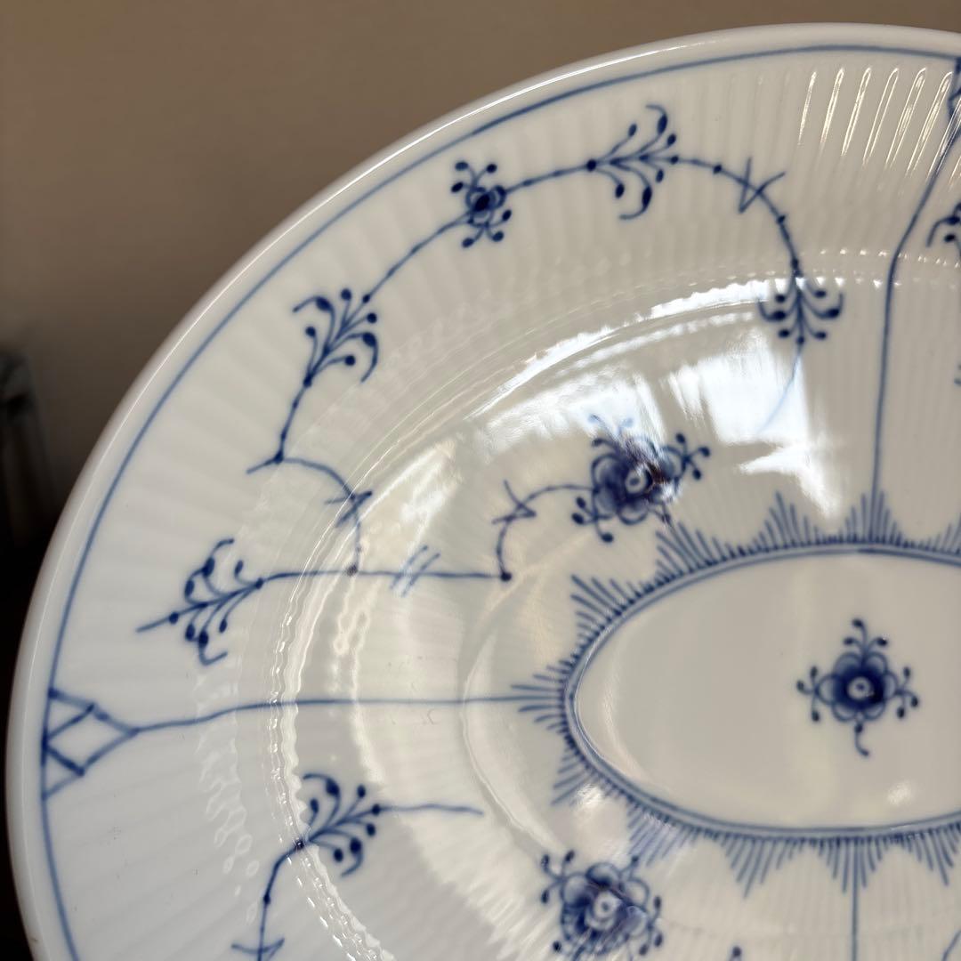 ロイヤルコペンハーゲン ブルーフルーテッド プレイン オーバルプレート 1枚