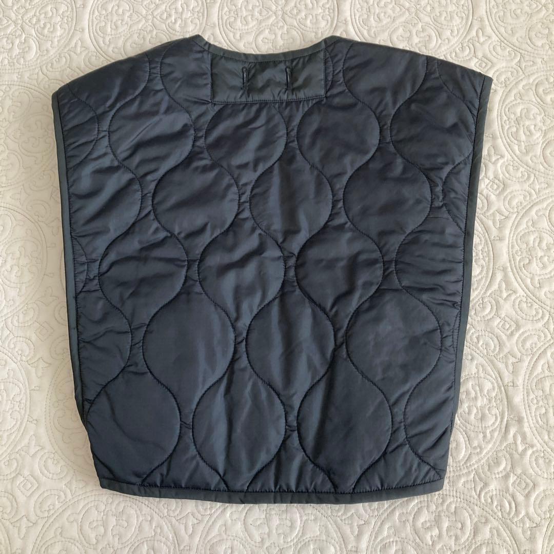 todayful トゥデイフル　キルティング ショート ベスト　ブラック