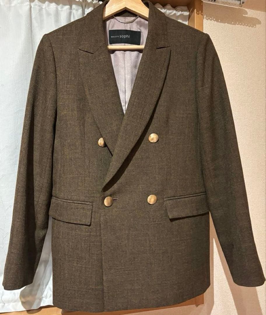 NOBLE ウールフラノピークドラペルジャケット／ノーブル