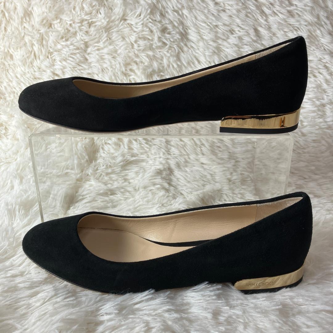 美品 ジミーチュウ ジェシー スエード メタルヒール パンプス 約23cm 36