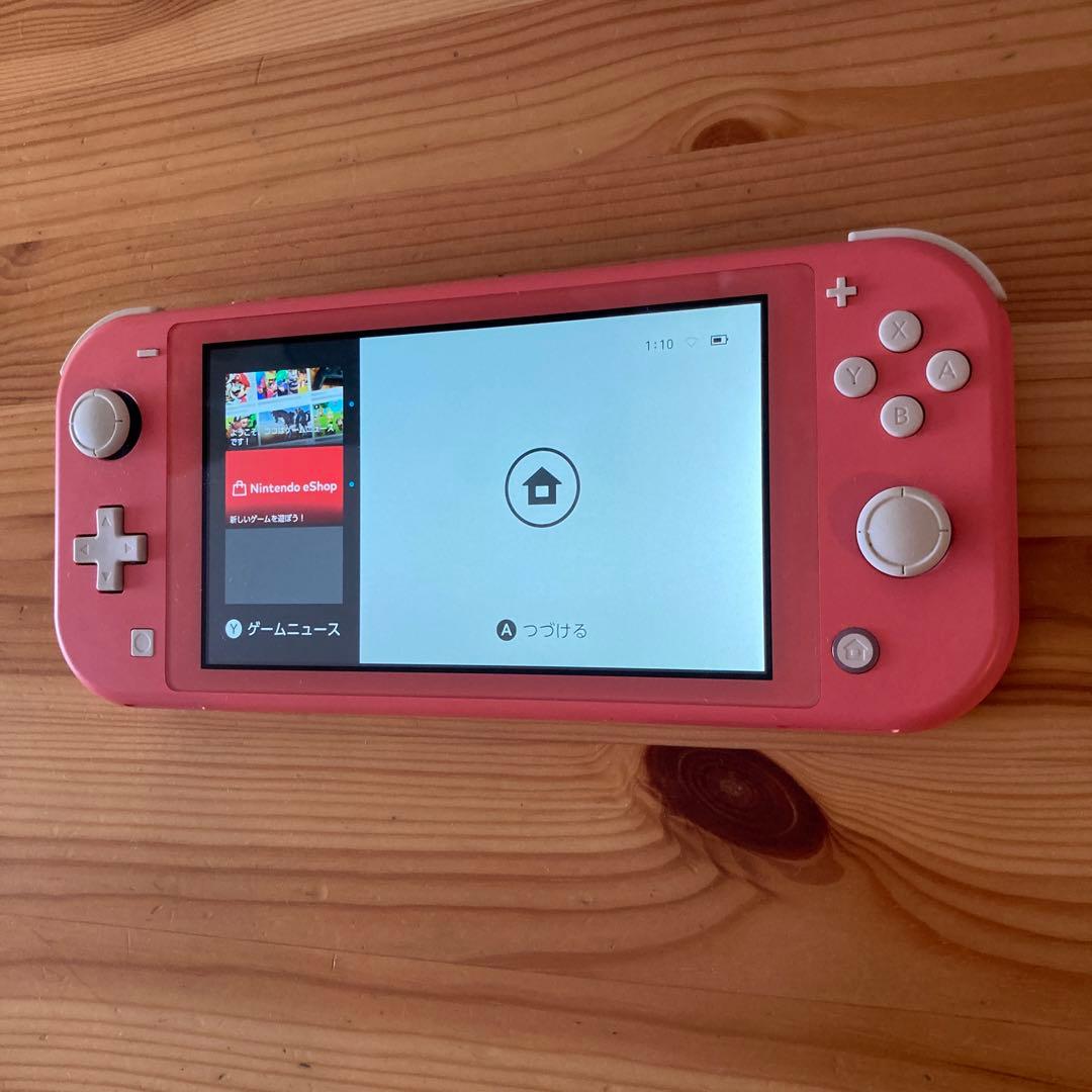 任天堂スイッチライト コーラル　難あり