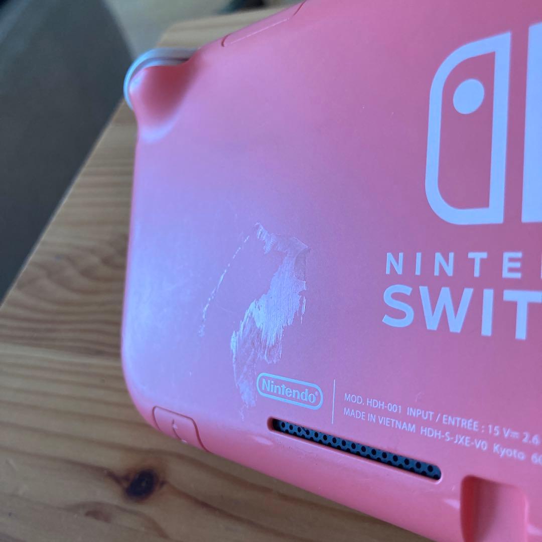 任天堂スイッチライト コーラル　難あり