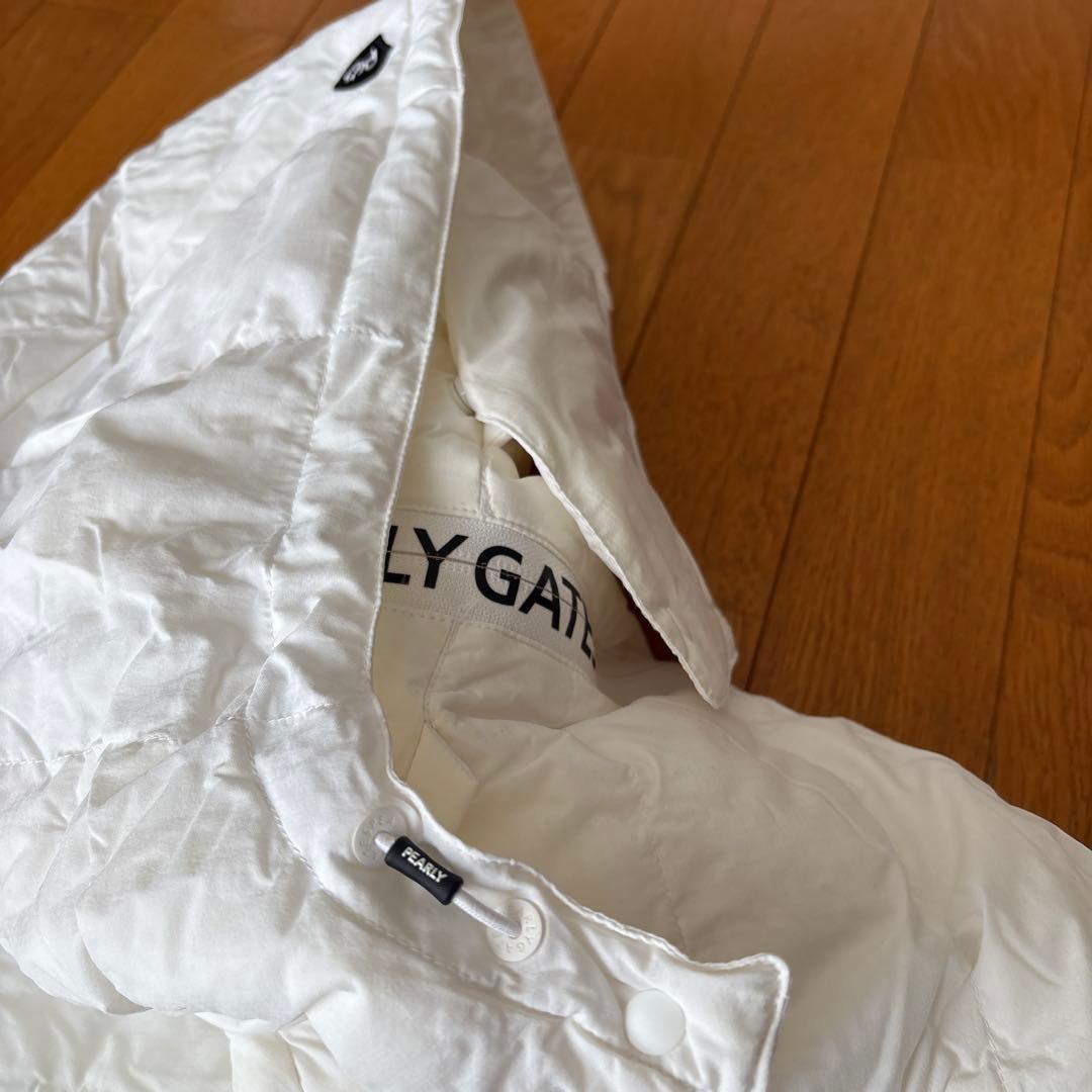 PEARLY GATES フード付きダウンベスト ホワイト