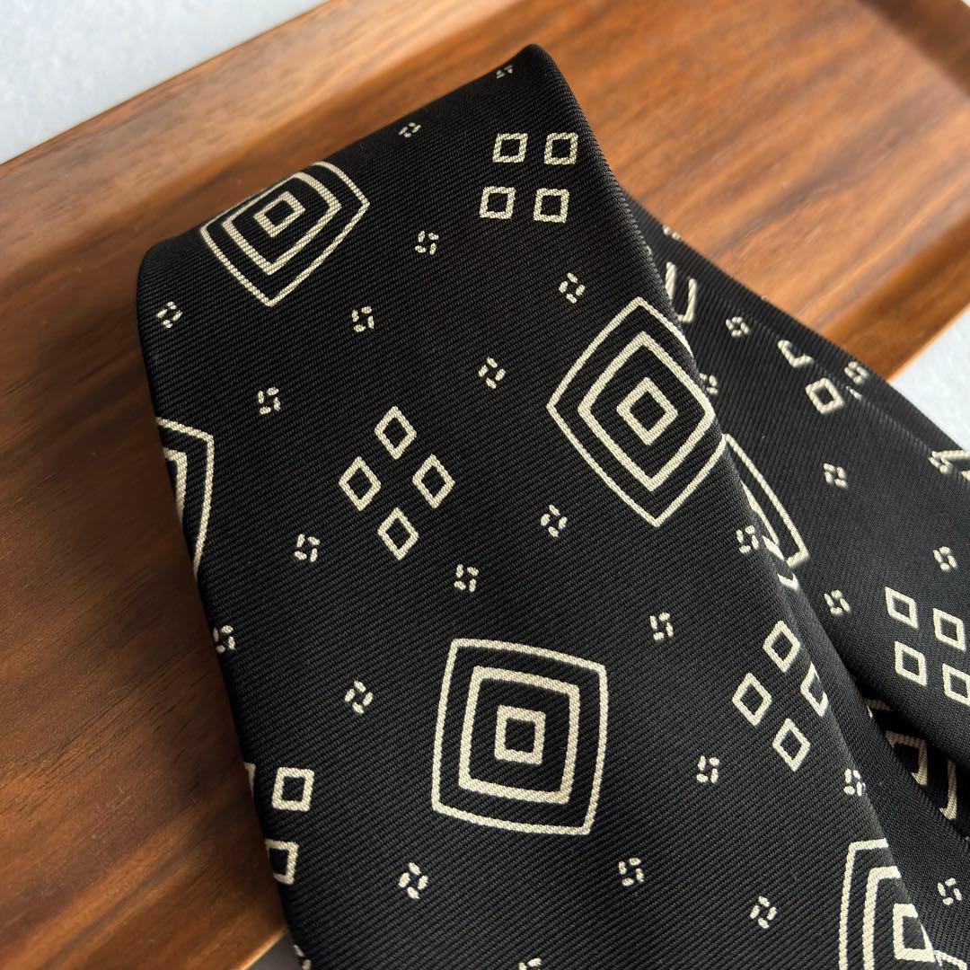 〔希少・未使用〕ラルフローレン パープルレーベル ネクタイ ブラック 英国製