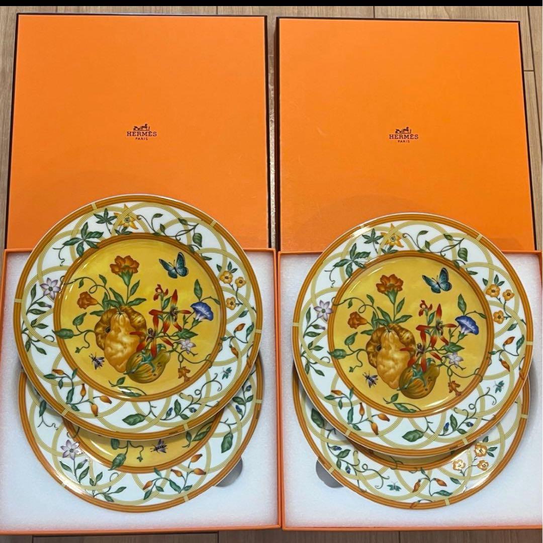 【早いもの勝ち】廃盤 稀少品❣️エルメス シエスタ プレート4枚set 新品未使用