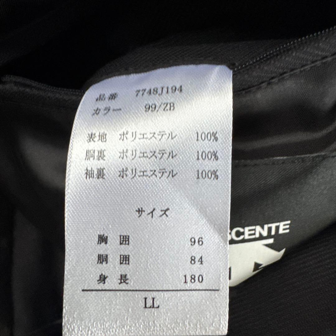 超美品　デサント　ブラック　2B シングル カジュアルセットアップ　メンズ　XL