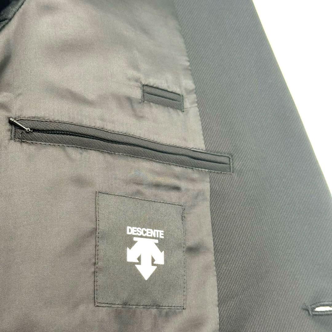 超美品　デサント　ブラック　2B シングル カジュアルセットアップ　メンズ　XL