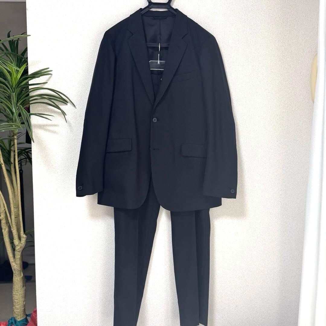 超美品　デサント　ブラック　2B シングル カジュアルセットアップ　メンズ　XL