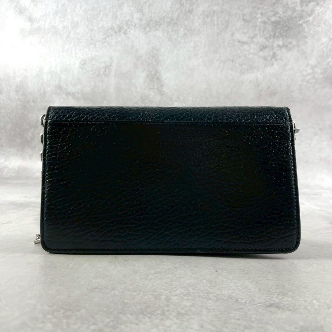 【お買い得】メゾンマルジェラ チェーンショルダーウォレット 4ステッチ