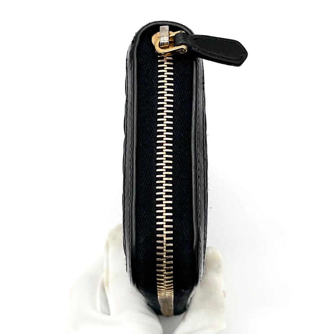 【極美品】PRADA 長財布　キルティング　ナイロン　レザー　ブラック