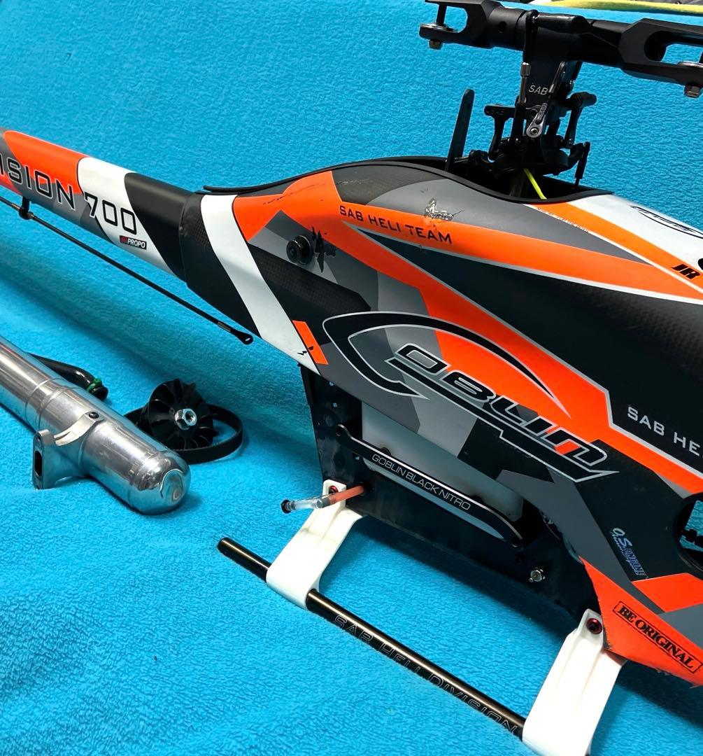 ジャンク品　RCヘリ GOBLIN ニトロ スポーツSG710 機体のみ