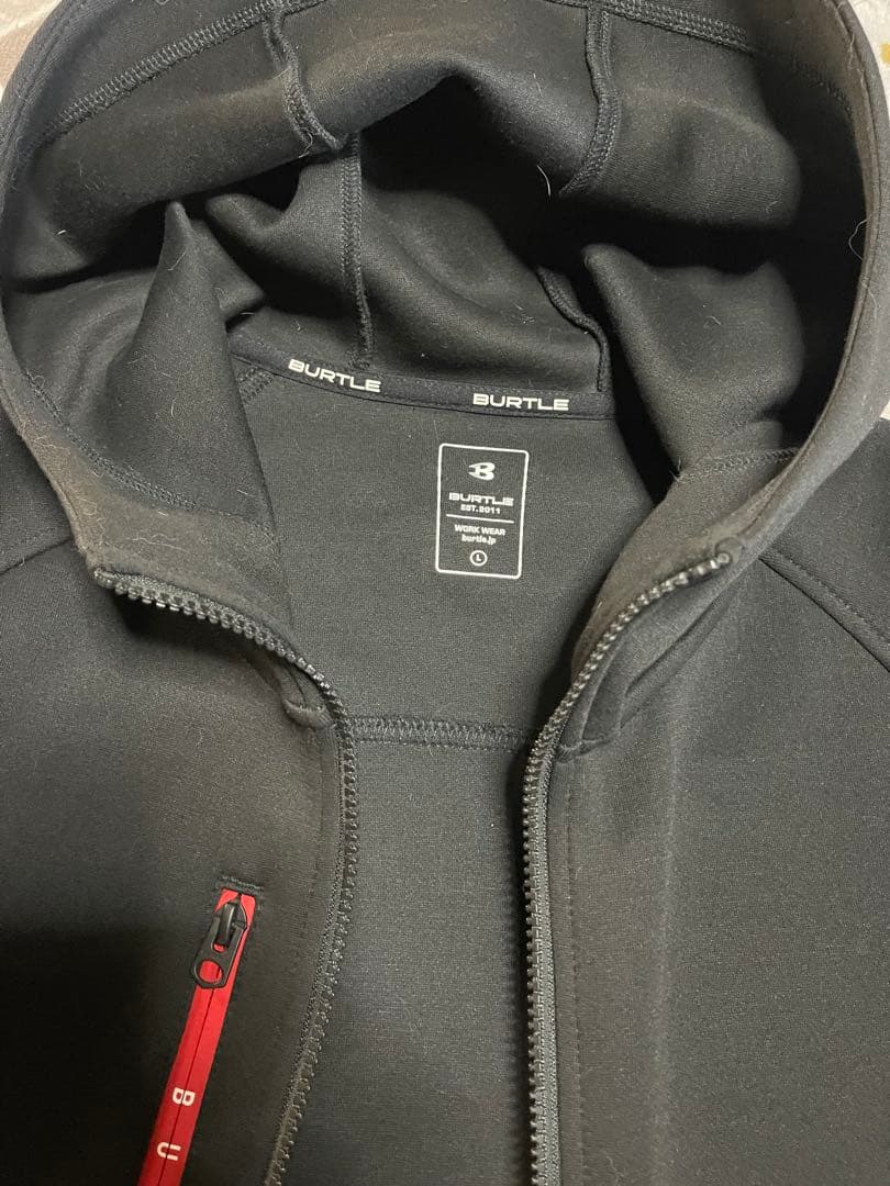 BURTLE エアーテックフーデイ上下セットアップ　ブラック　Lサイズ