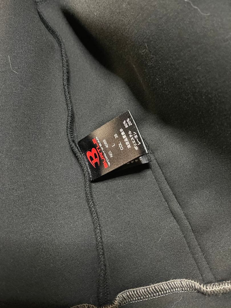 BURTLE エアーテックフーデイ上下セットアップ　ブラック　Lサイズ