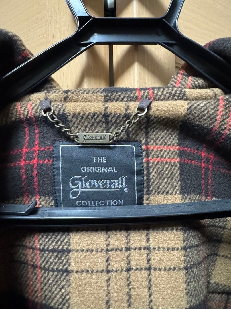 ダークブラウン ダッフルコート フード付き