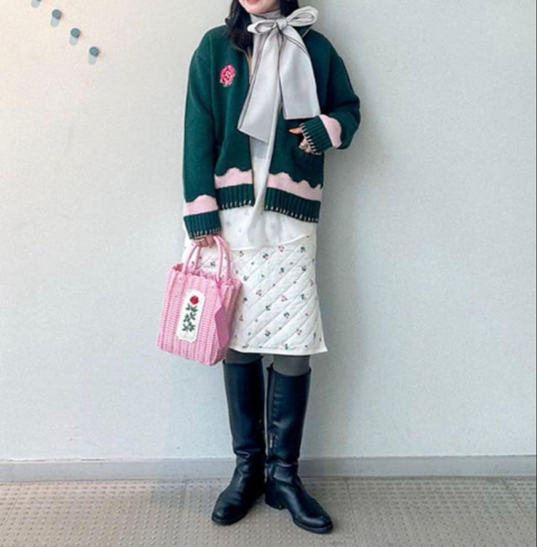 RURU MARY'S 手刺繍のプチかごバッグ