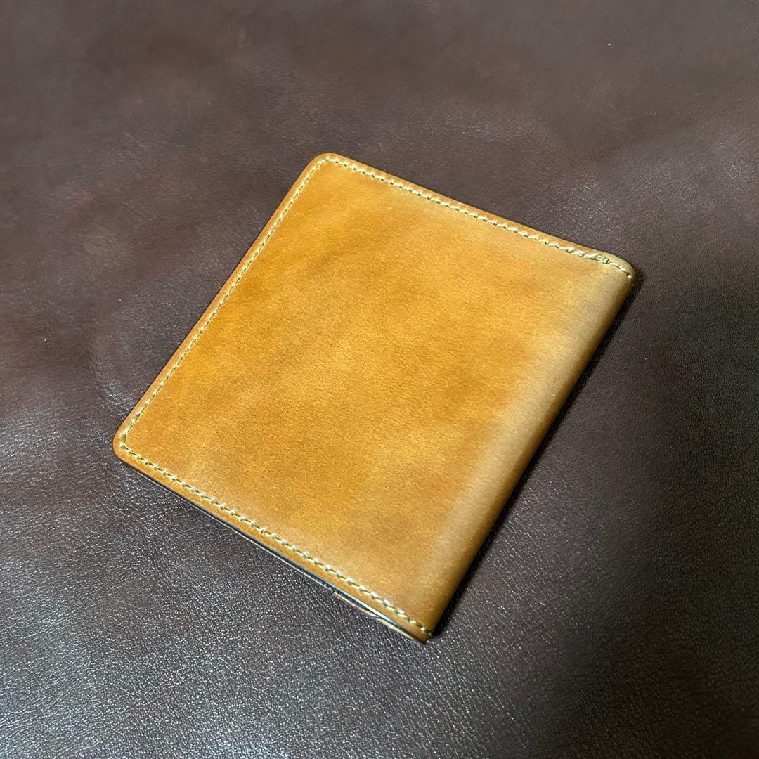 【ほぼ新品】SLOW cordovan - smart mini wallet