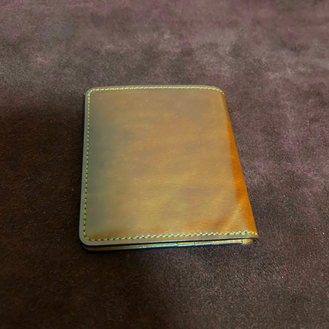 【ほぼ新品】SLOW cordovan - smart mini wallet