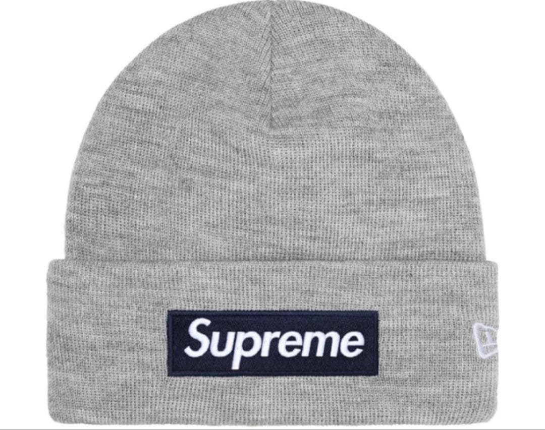 25FW Box Logo Beanie Heather Grey 新品