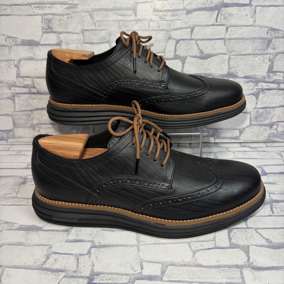 未使用級 コールハーン オリジナルグランド ウィングチップ オックスフォード 黒