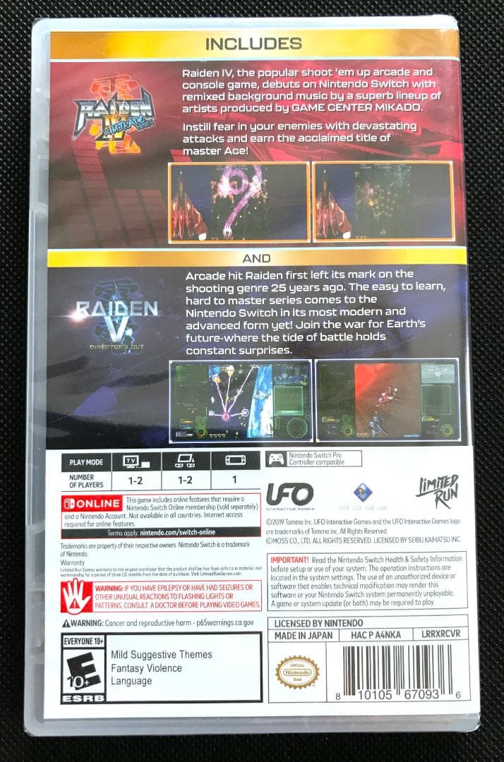 RAIDEN 30th Switch 雷電 30周年アニバーサリー