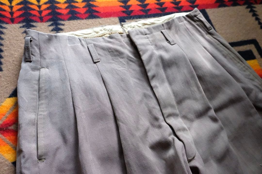 50s vintage ウールギャバジンスラックス