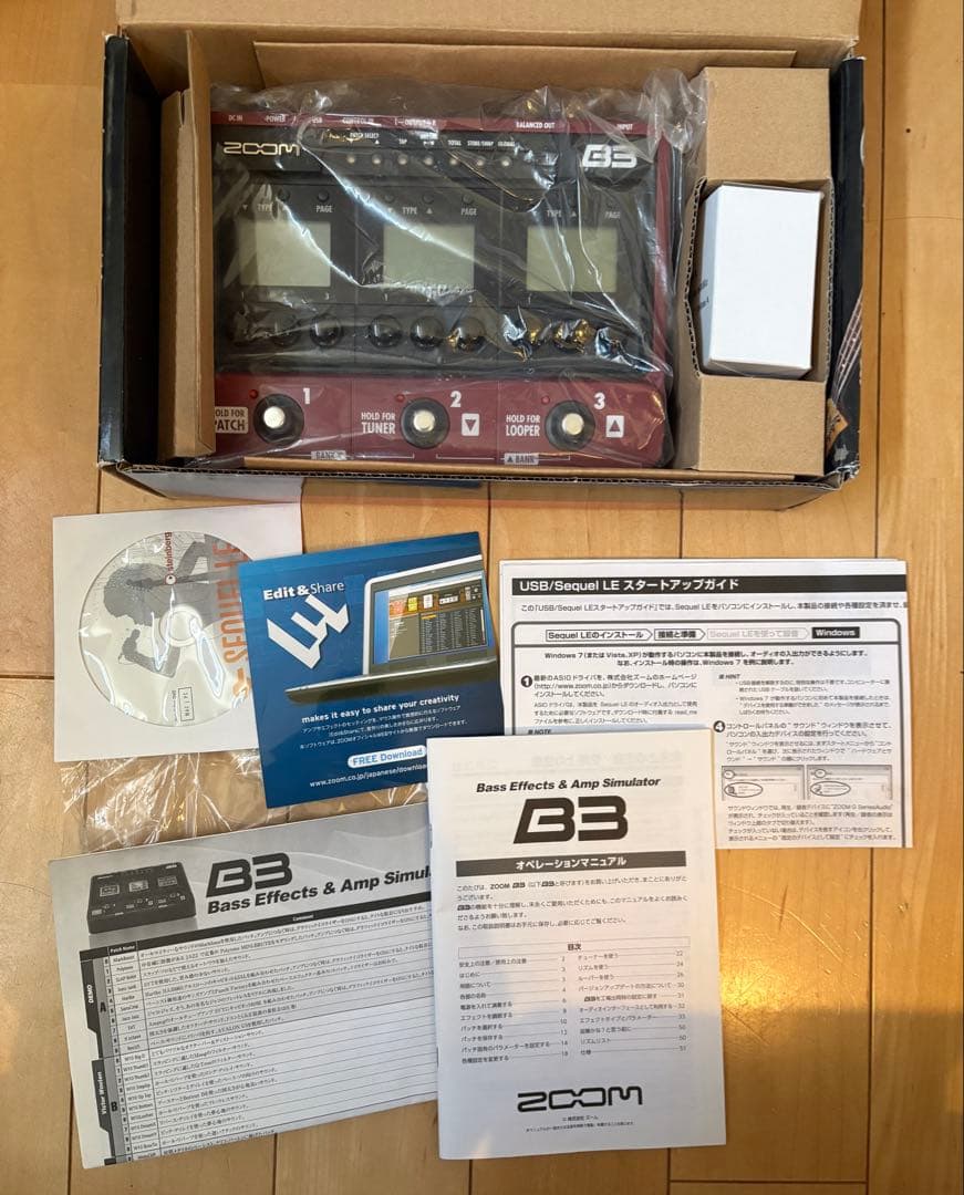 ZOOM B3 ベース マルチエフェクター