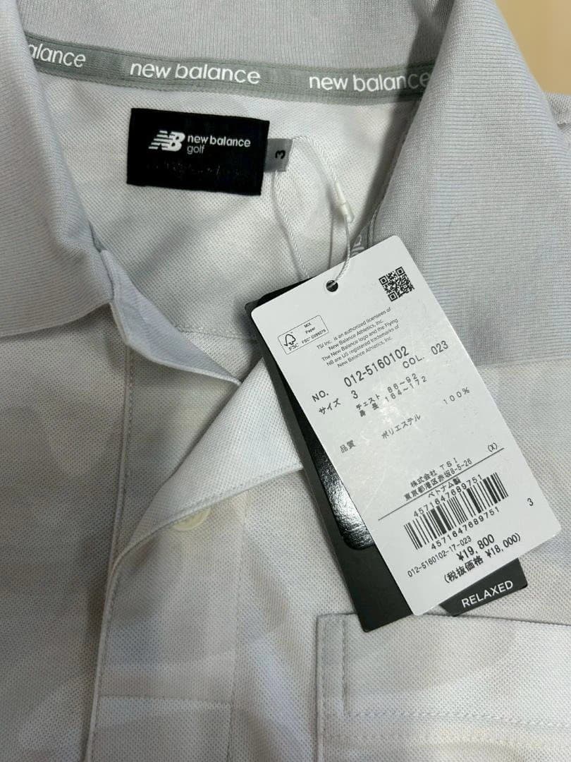 【新品】ニューバランス　ゴルフシャツ　サイズ3