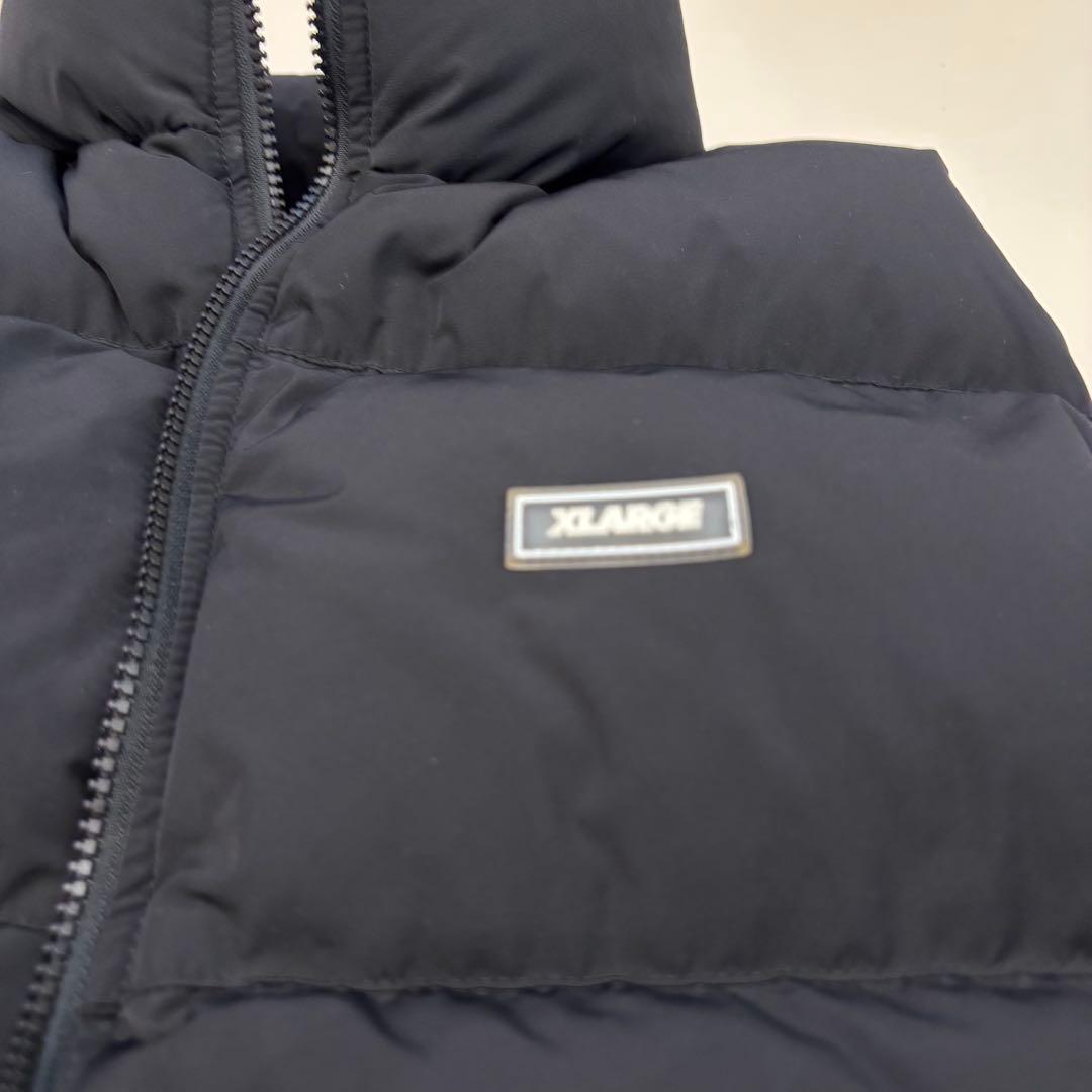 【美品】エクストララージ ダウンベスト ボックスロゴト　ブラック　M
