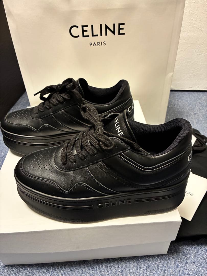 【正規品】CELINE 厚底 ブロックスニーカー セリーヌ 【38】一度のみ美品