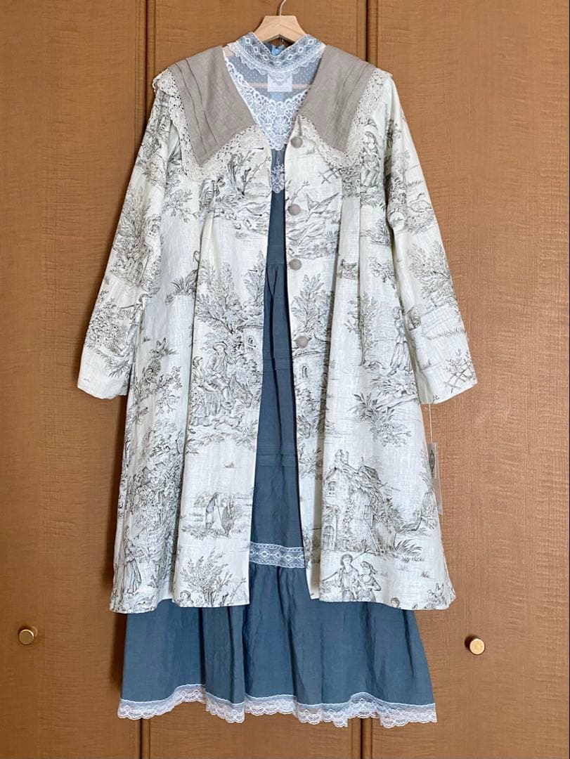 SERAPHIM セラフィム　トワルドジュイのリネンコート　ホワイト