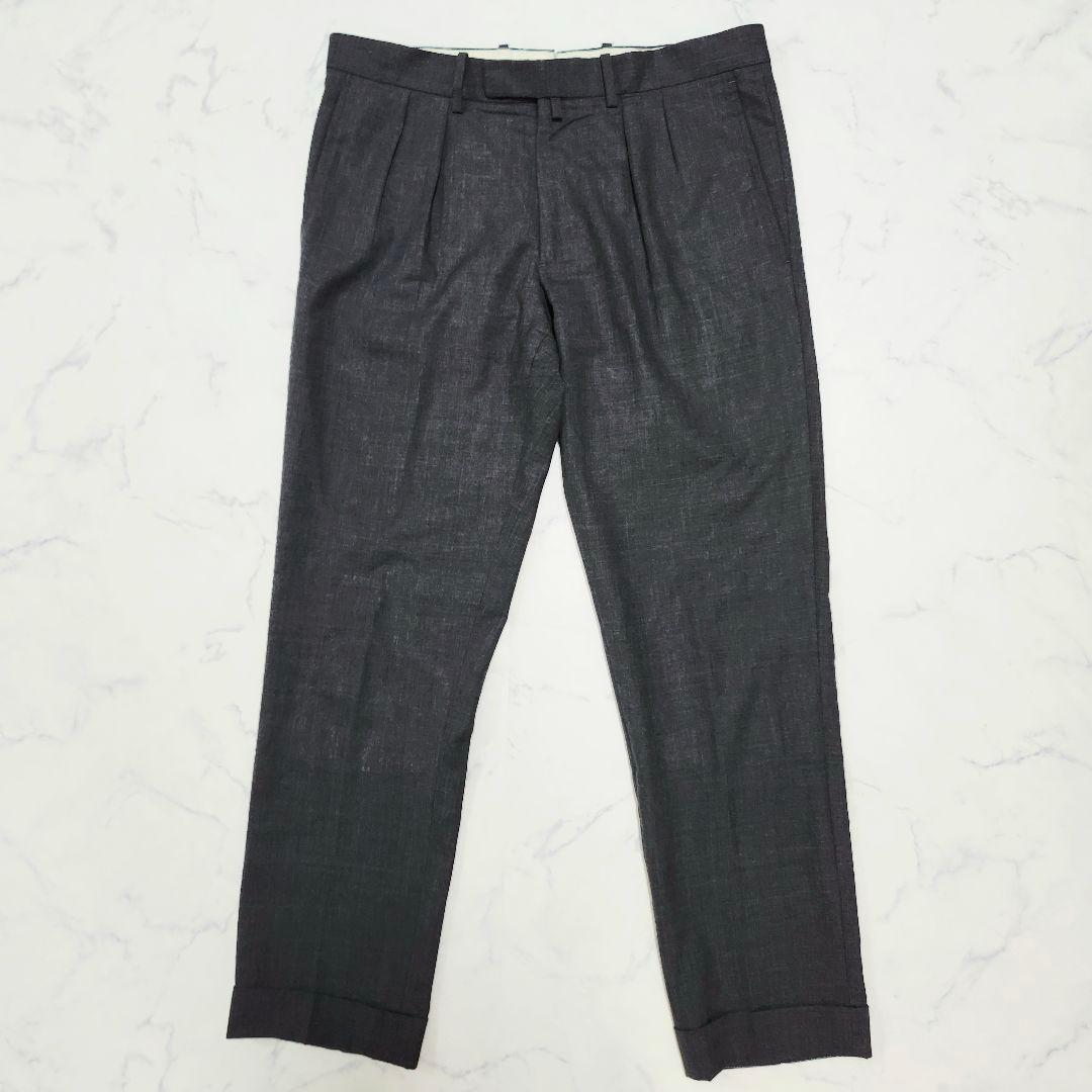 ベルナールザンス　スラックス　トロピカルウール　2プリーツ　ビームスF別注