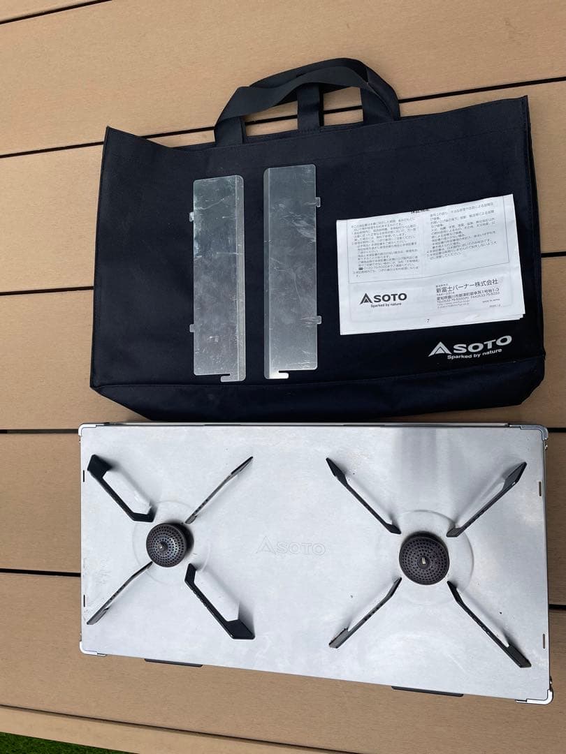 SOTO レギュラーター2バーナーコンロ GRID ST-526 収納バッグ付き