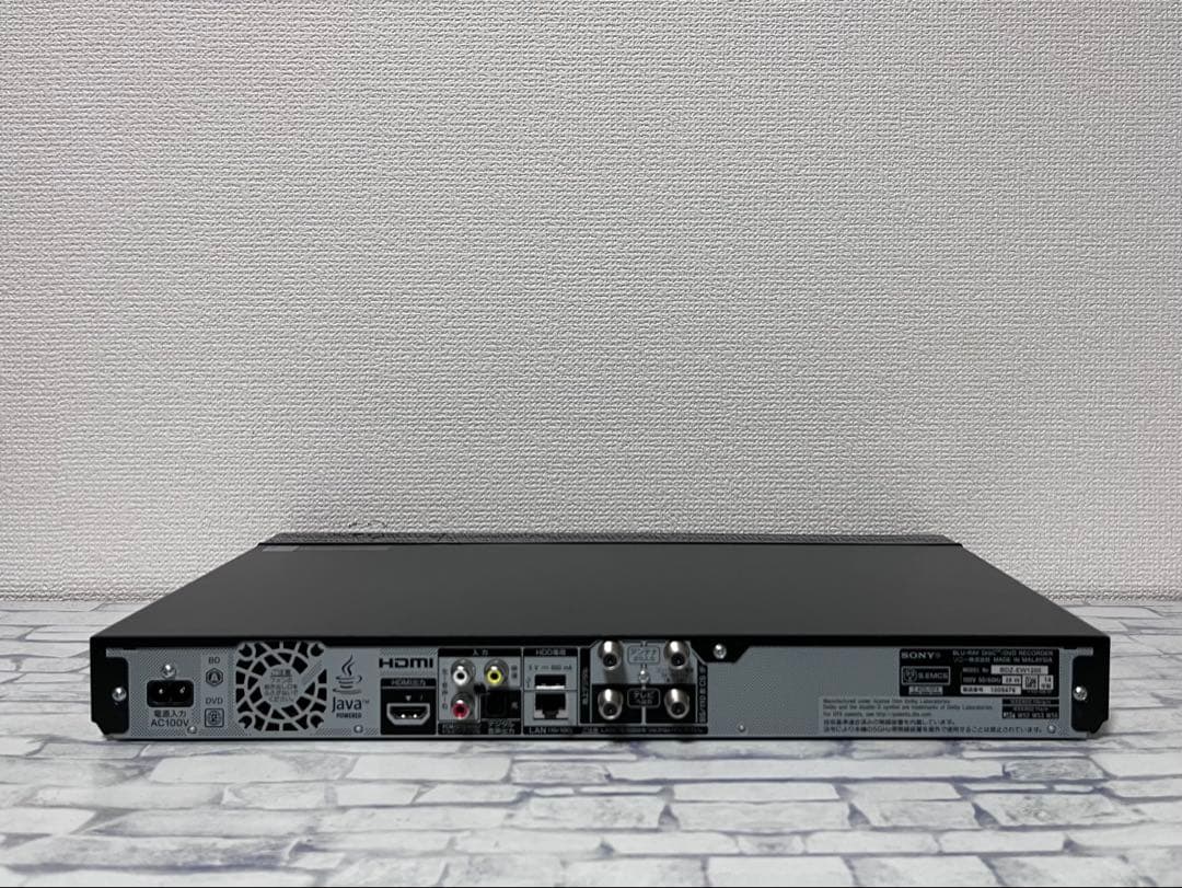 美品　1TB 2番組録画　ソニー　ブルーレイレコーダー　BDZ-EW1200