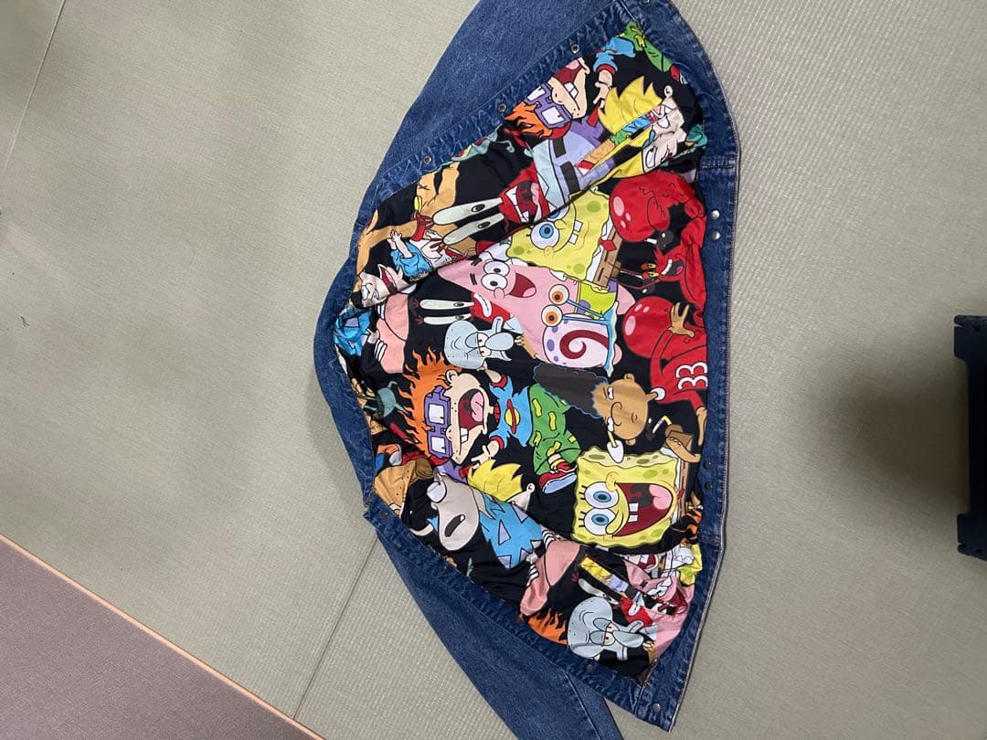 MEMBERS ONLY スポンジボブ　デニムジャケット L