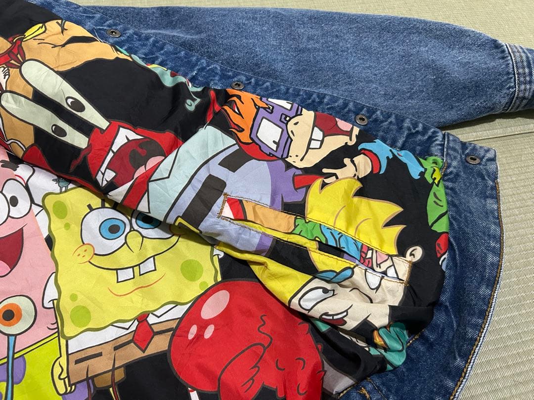 MEMBERS ONLY スポンジボブ　デニムジャケット L