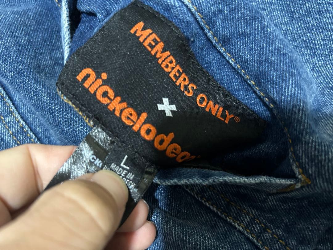 MEMBERS ONLY スポンジボブ　デニムジャケット L